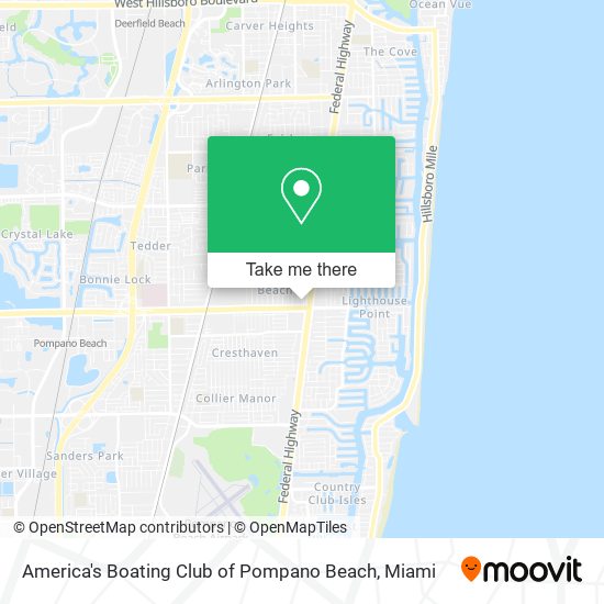 Mapa de America's Boating Club of Pompano Beach