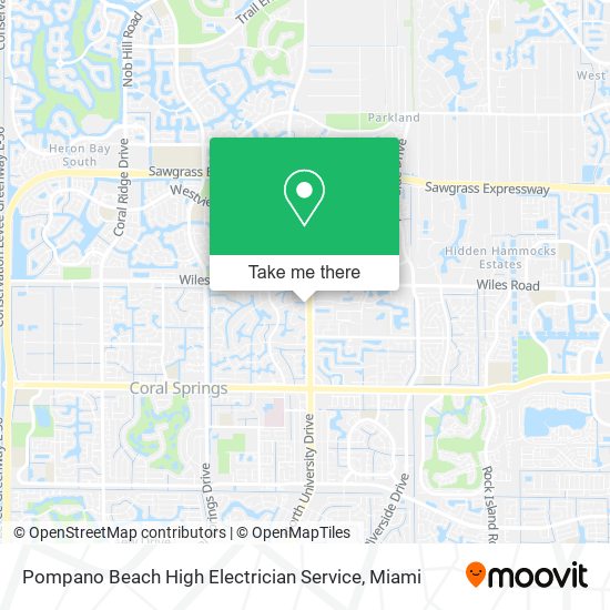 Pompano Beach High Electrician Service map