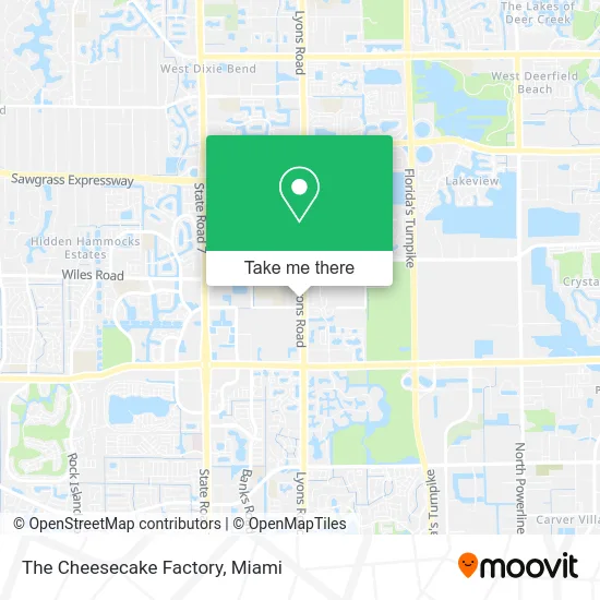 The Cheesecake Factory map