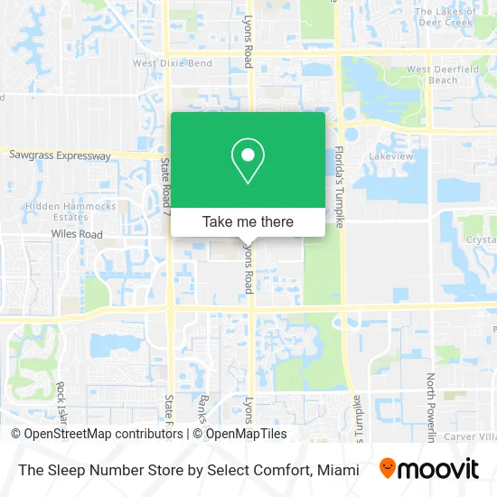 The Sleep Number Store by Select Comfort map