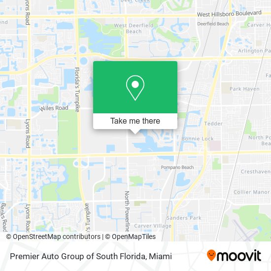 Premier Auto Group of South Florida map