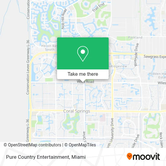 Pure Country Entertainment map