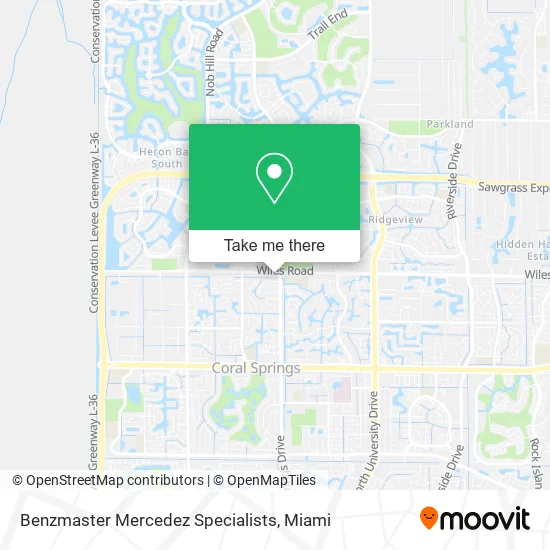 Mapa de Benzmaster Mercedez Specialists