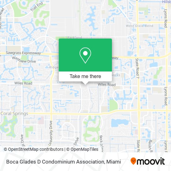 Boca Glades D Condominium Association map