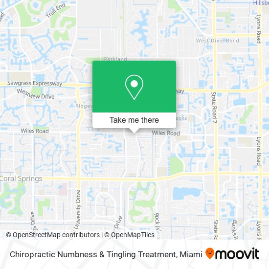 Chiropractic Numbness & Tingling Treatment map