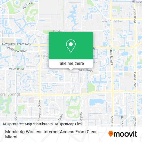 Mobile 4g Wireless Internet Access From Clear map