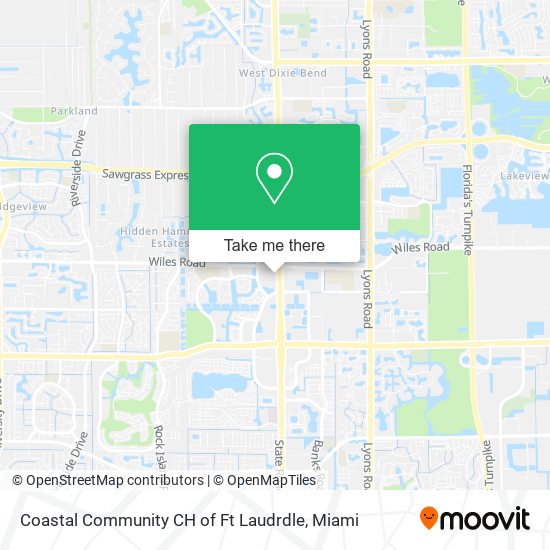 Coastal Community CH of Ft Laudrdle map