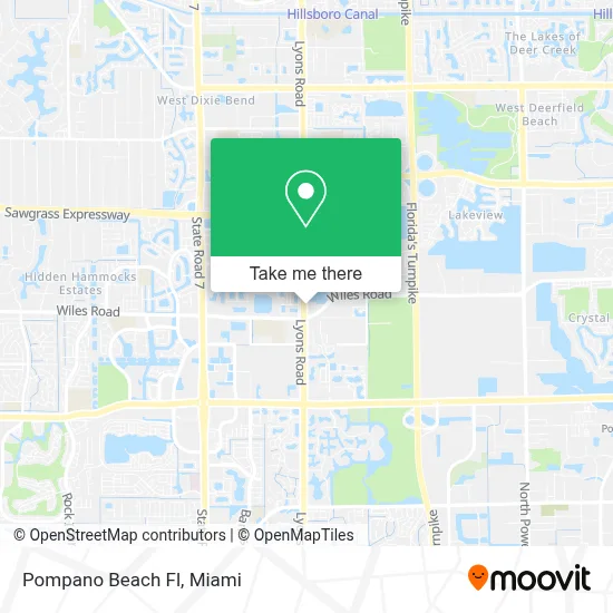 Pompano Beach Fl map
