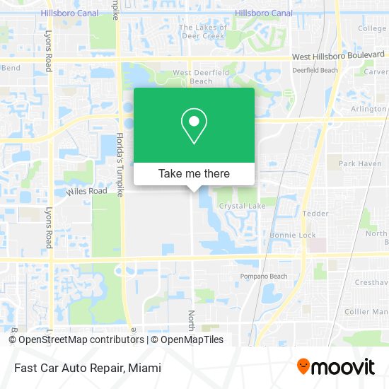 Fast Car Auto Repair map