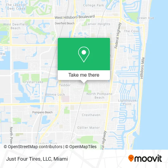 Mapa de Just Four Tires, LLC