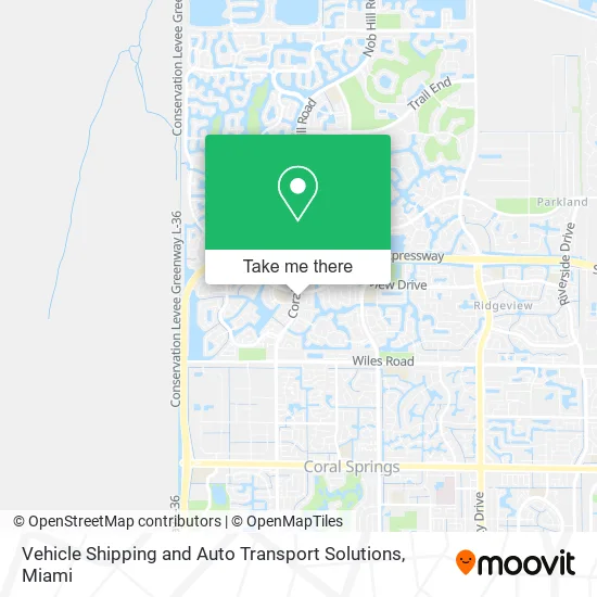 Vehicle Shipping and Auto Transport Solutions map