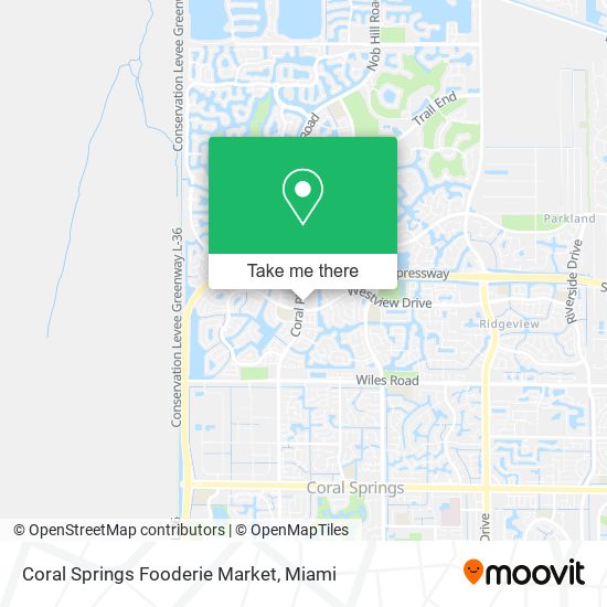 Coral Springs Fooderie Market map