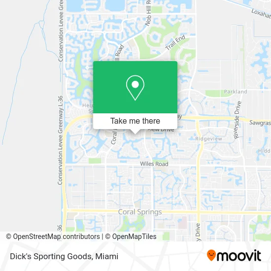 Dick's Sporting Goods map