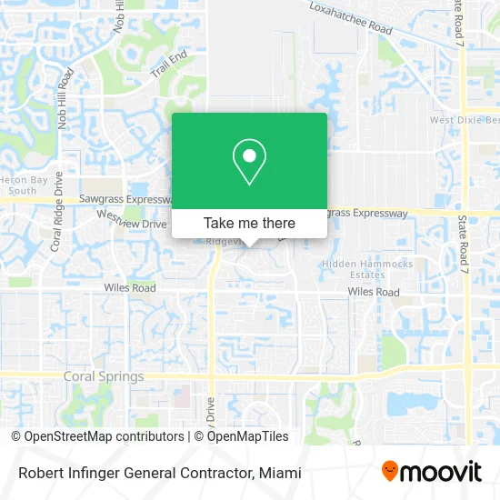 Robert Infinger General Contractor map