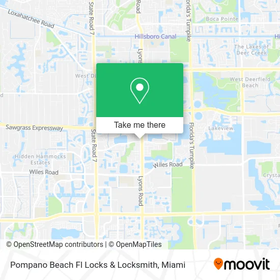 Pompano Beach Fl Locks & Locksmith map