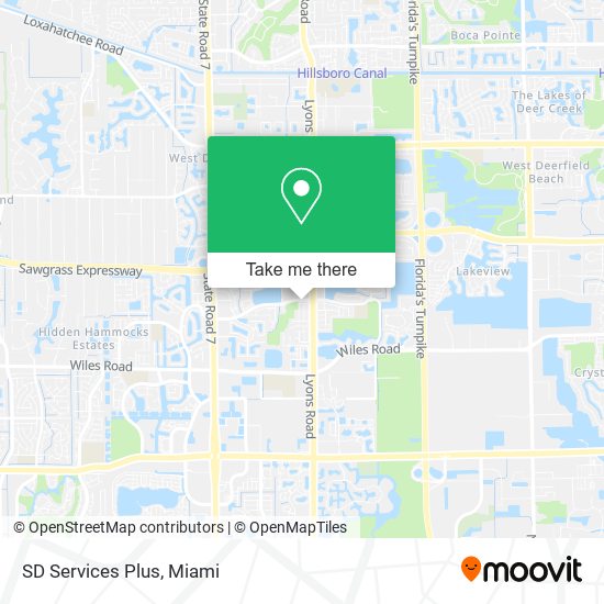 Mapa de SD Services Plus