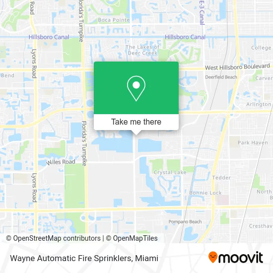 Wayne Automatic Fire Sprinklers map