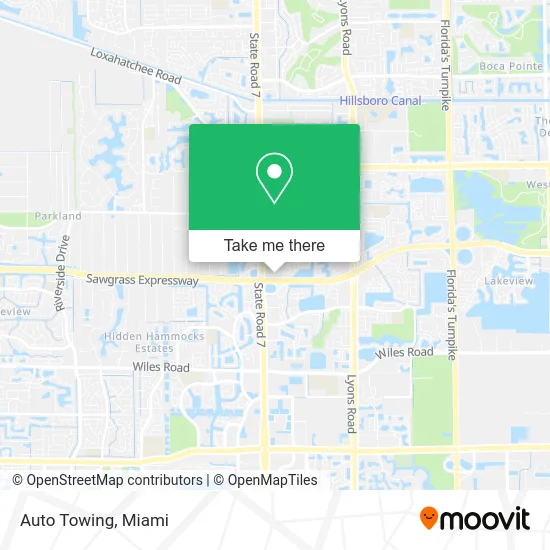 Auto Towing map