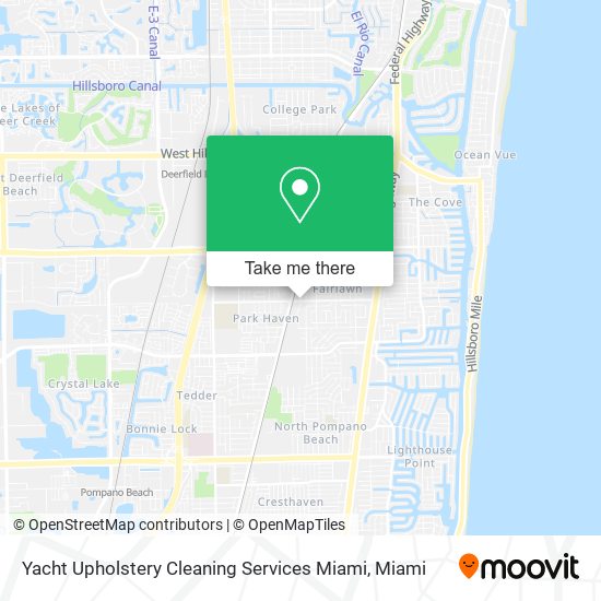 Mapa de Yacht Upholstery Cleaning Services Miami