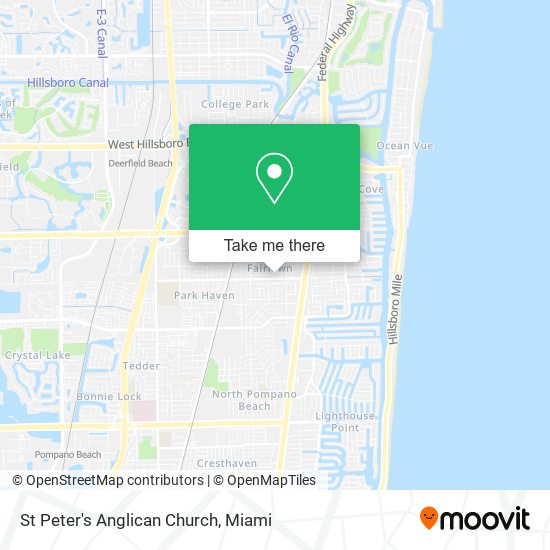 St Peter's Anglican Church map