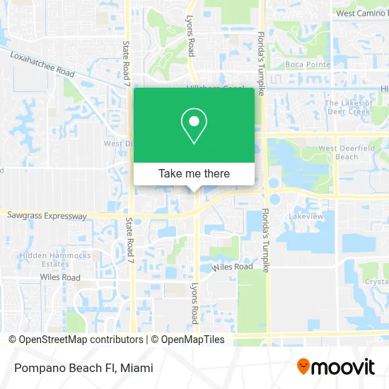 Pompano Beach Fl map