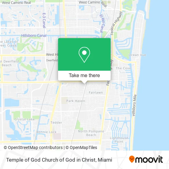 Temple of God Church of God in Christ map