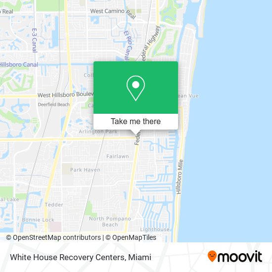 White House Recovery Centers map