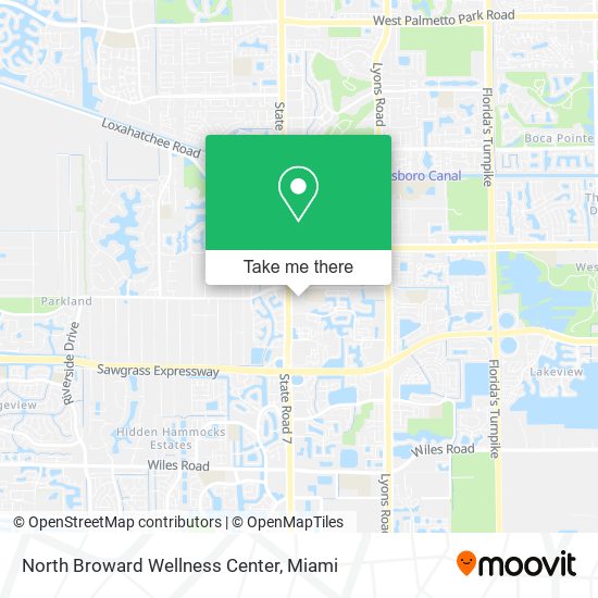 Mapa de North Broward Wellness Center