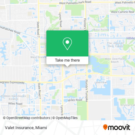 Valet Insurance map