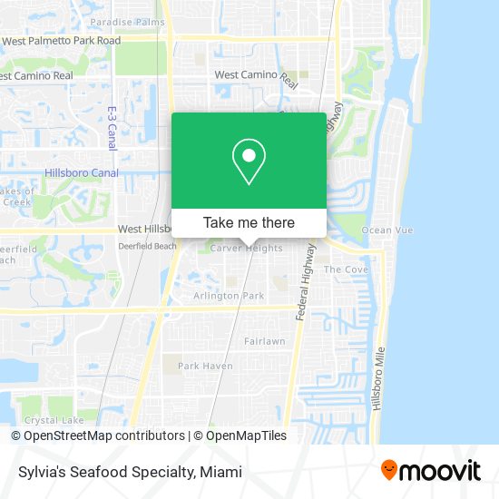 Sylvia's Seafood Specialty map