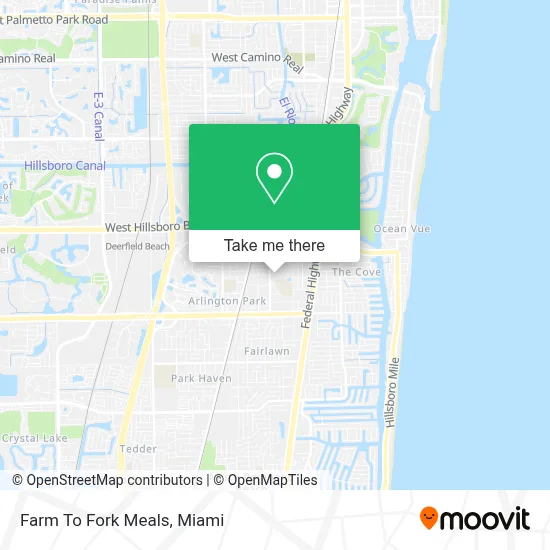 Farm To Fork Meals map