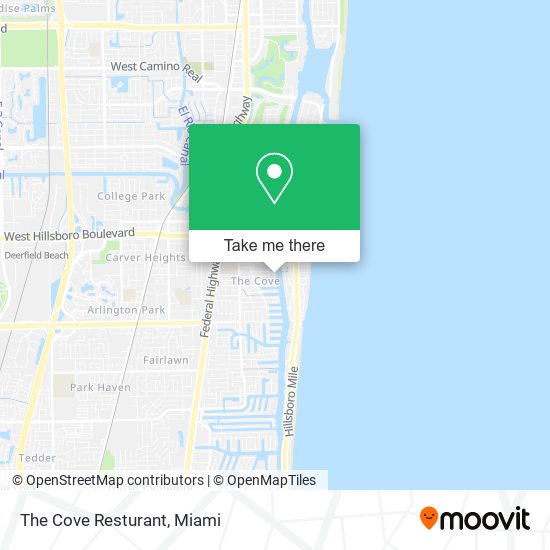 The Cove Resturant map