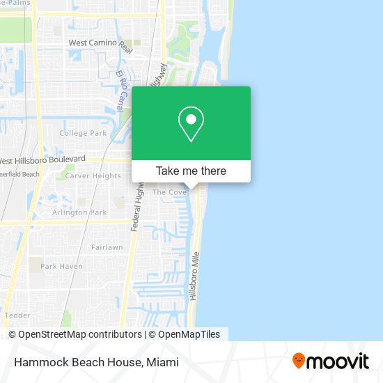 Mapa de Hammock Beach House