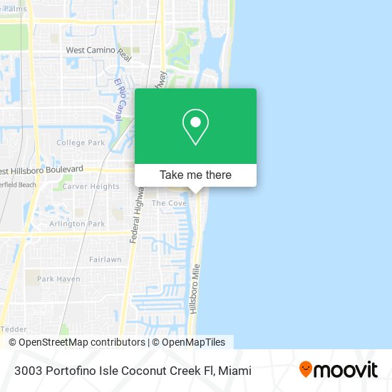 Mapa de 3003 Portofino Isle Coconut Creek Fl