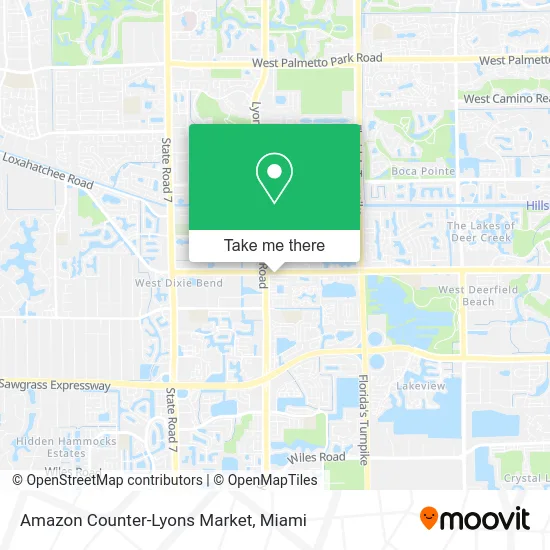 Amazon Counter-Lyons Market map