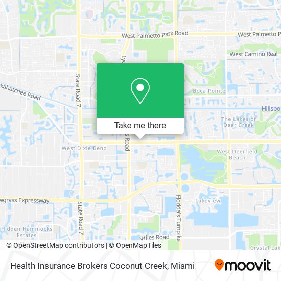 Mapa de Health Insurance Brokers Coconut Creek