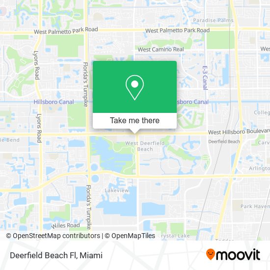 Deerfield Beach Fl map