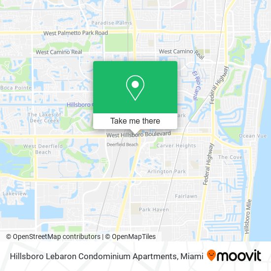 Hillsboro Lebaron Condominium Apartments map