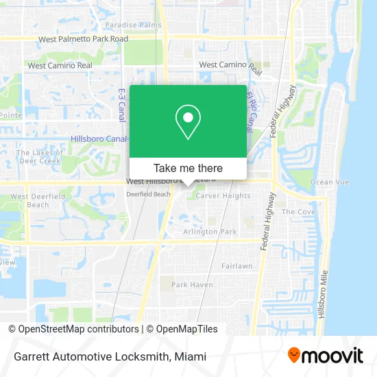 Garrett Automotive Locksmith map