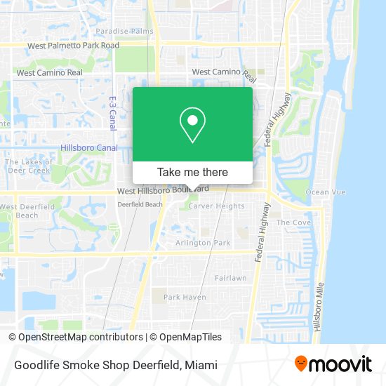 Goodlife Smoke Shop Deerfield map
