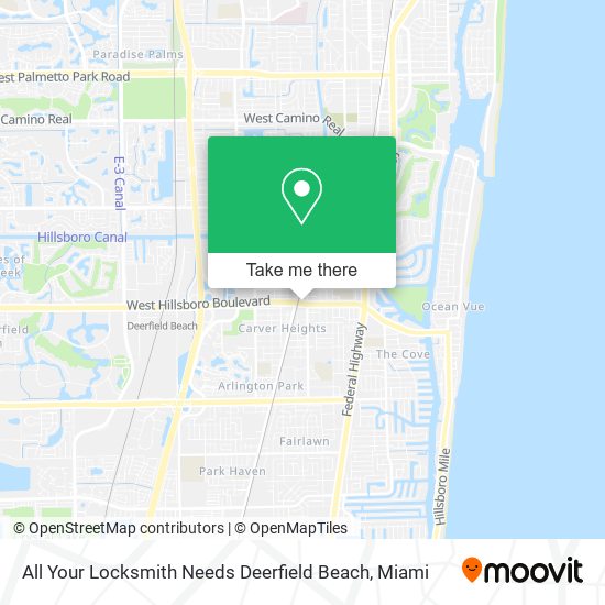 All Your Locksmith Needs Deerfield Beach map