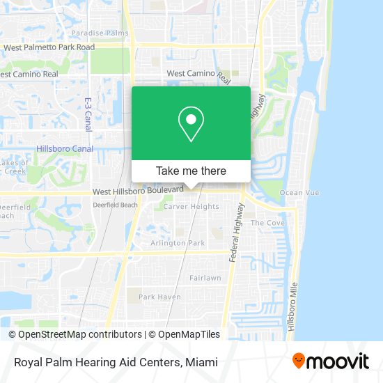 Mapa de Royal Palm Hearing Aid Centers