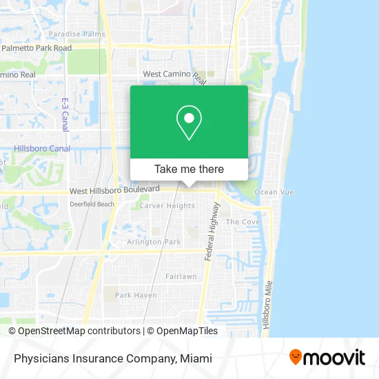Physicians Insurance Company map