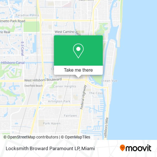 Mapa de Locksmith Broward Paramount LP