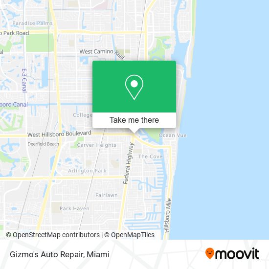 Mapa de Gizmo's Auto Repair