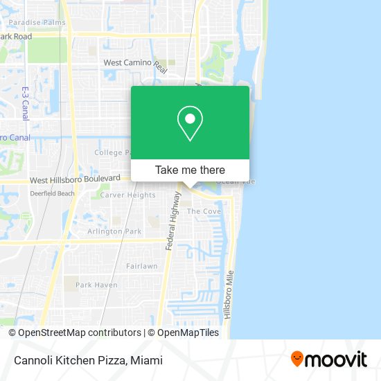 Mapa de Cannoli Kitchen Pizza