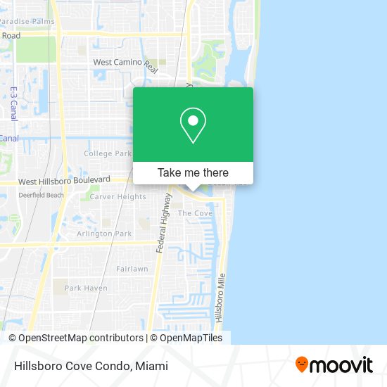 Mapa de Hillsboro Cove Condo