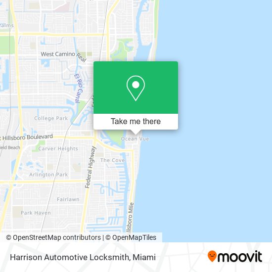 Harrison Automotive Locksmith map