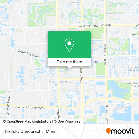 Brofsky Chiropractic map