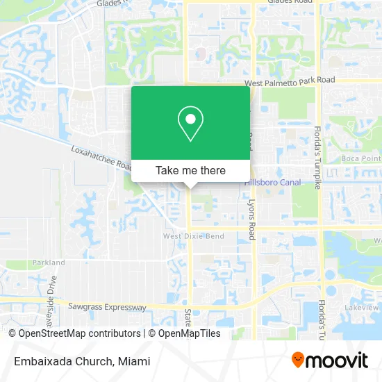 Embaixada Church map